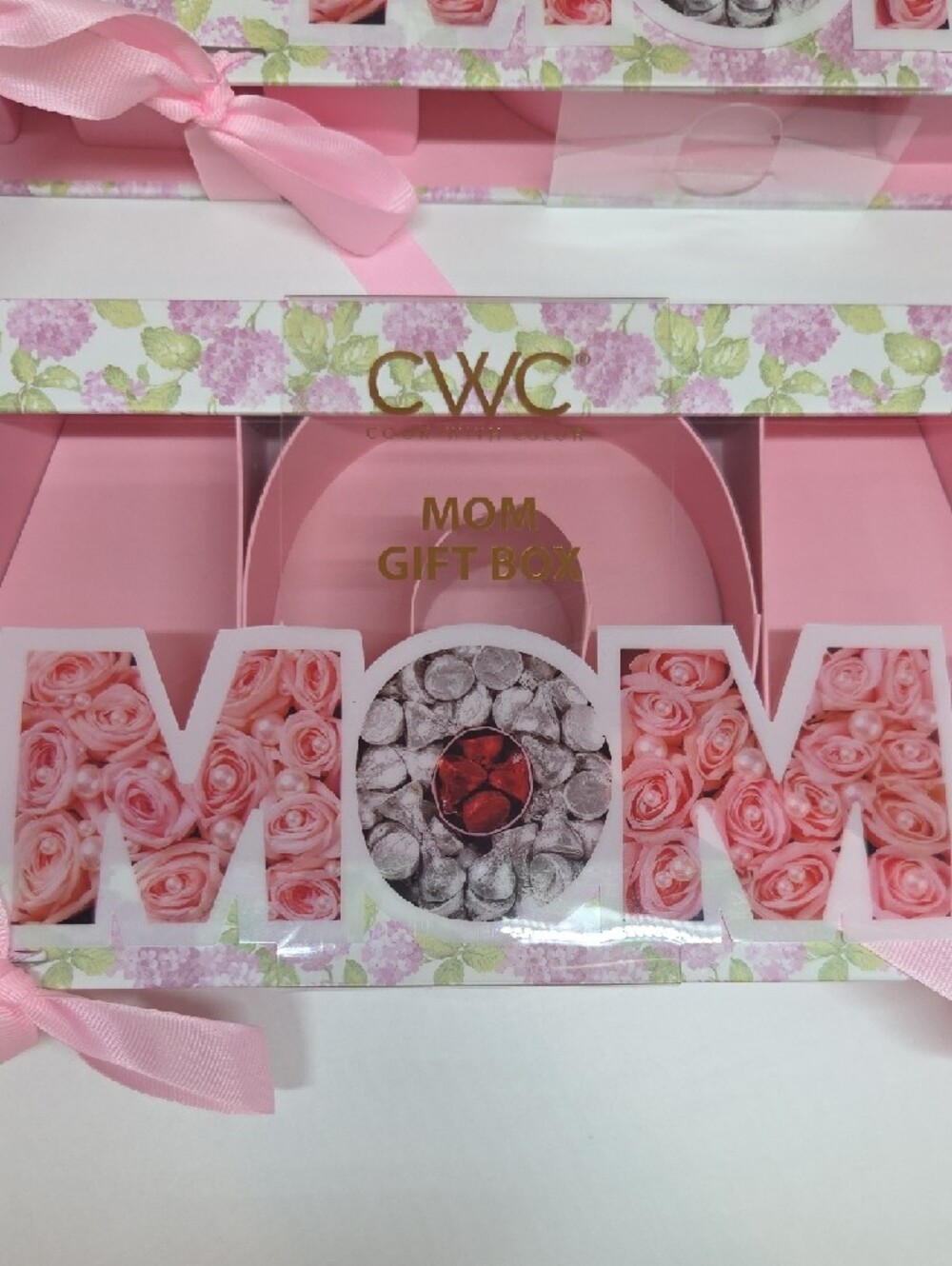 CWC Pink "MOM" Floral Gift Box - Home Holiday - Picture 4 of 5